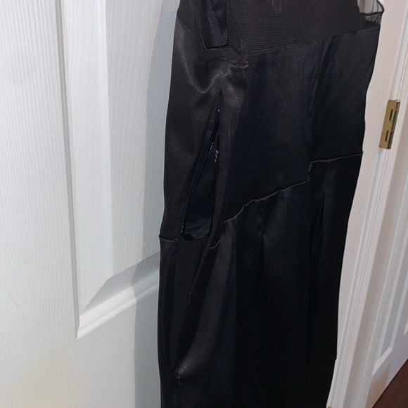 Bisou Bisou Michele Bohbot Black Mini Bodycon Semi Sheer Butterfly Sequins Sz 14 - Picture 5 of 11